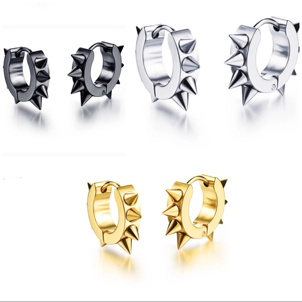 NEW Small Hoop Spiky Earrings